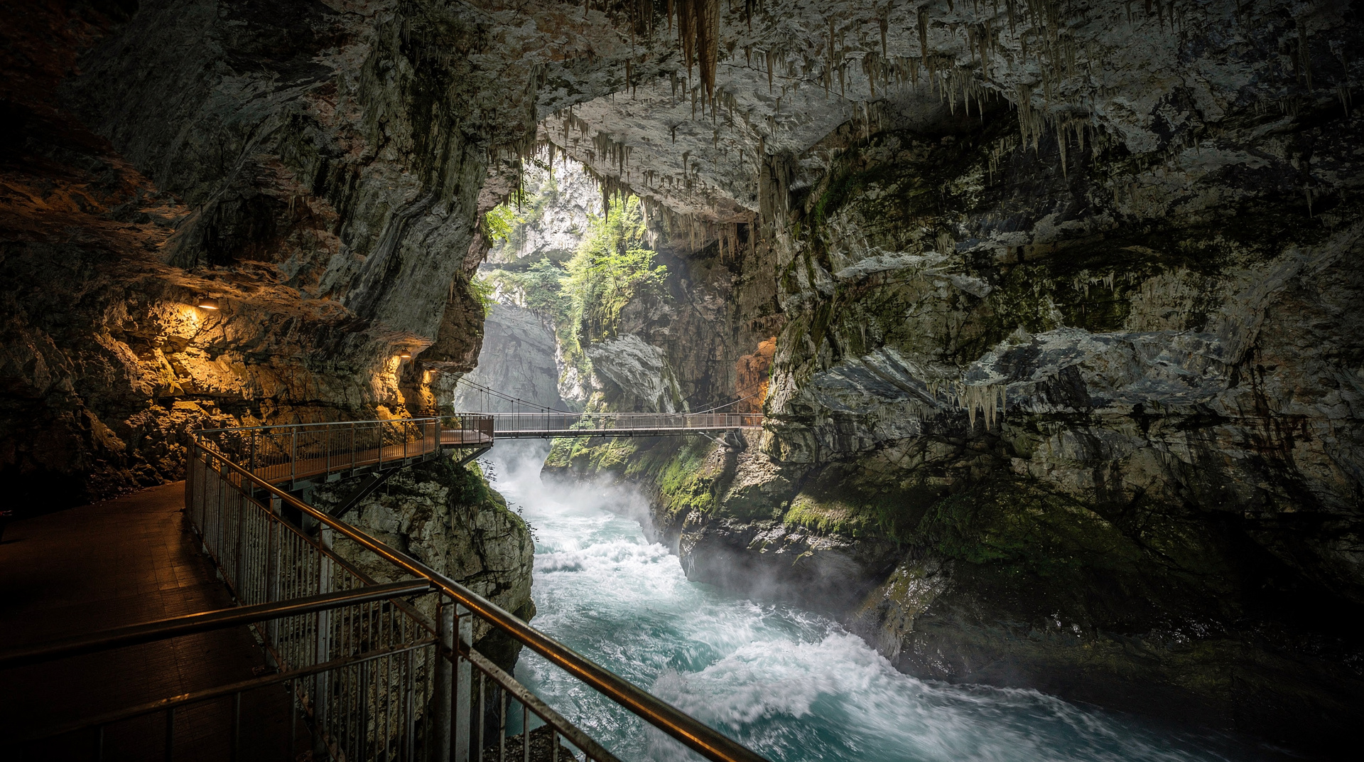 Škocjan-Höhlen: der Untergrundcanyon, den Postojna nicht ebenbürtig ist