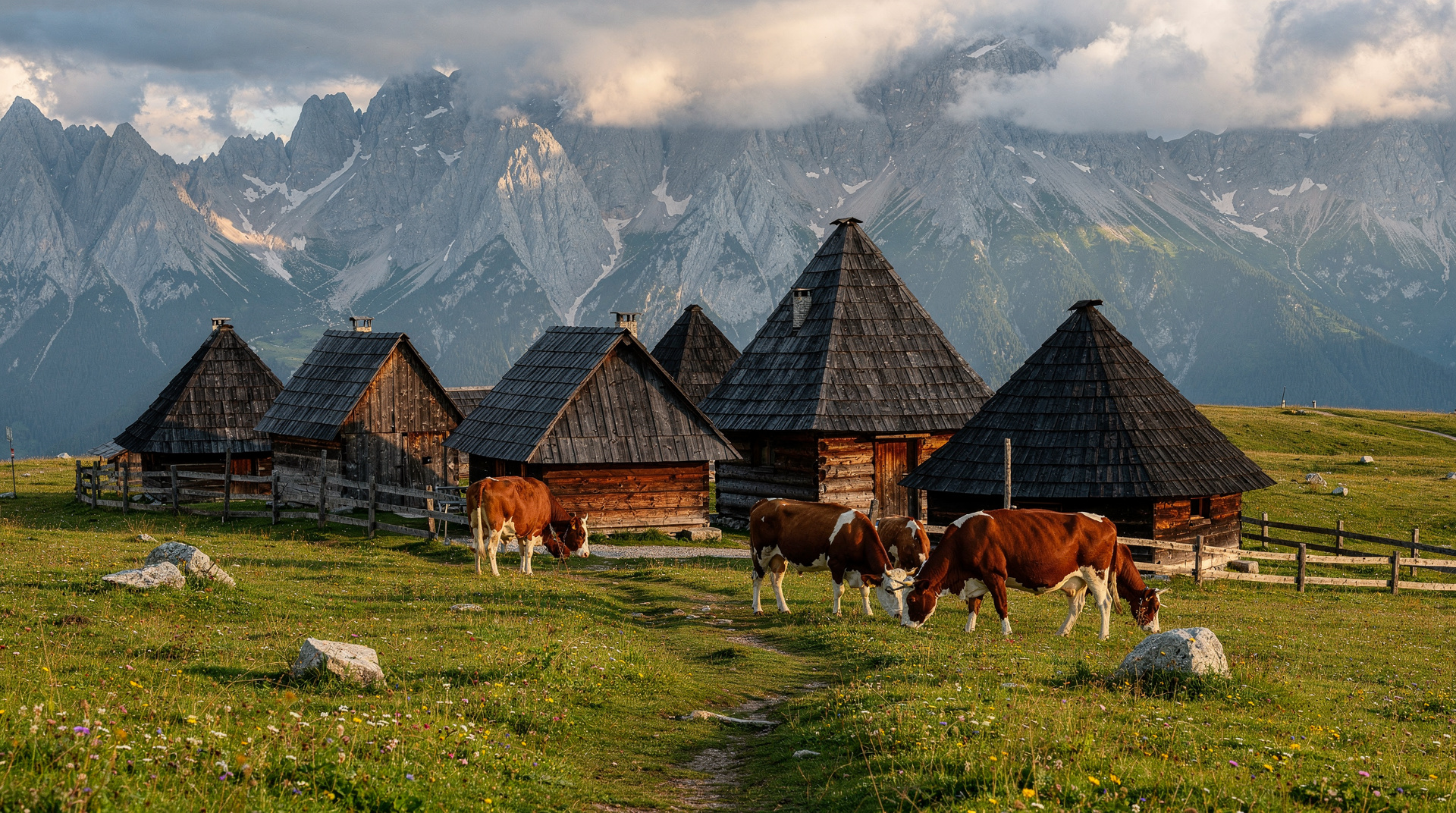 Velika Planina: the shepherd's plateau above the Kamnik Alps