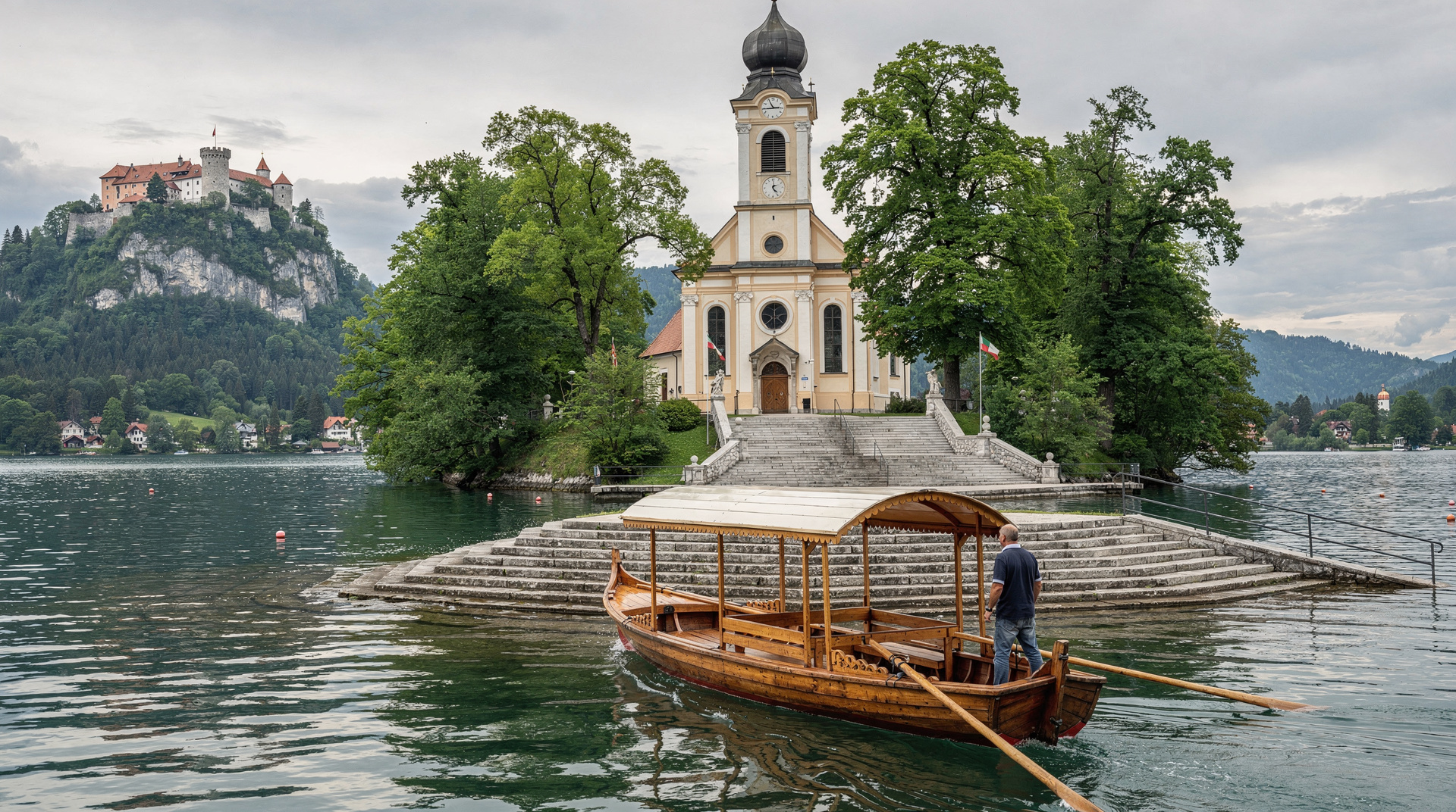 How to visit Bled Island: pletna vs rowboat, prices and what to expect