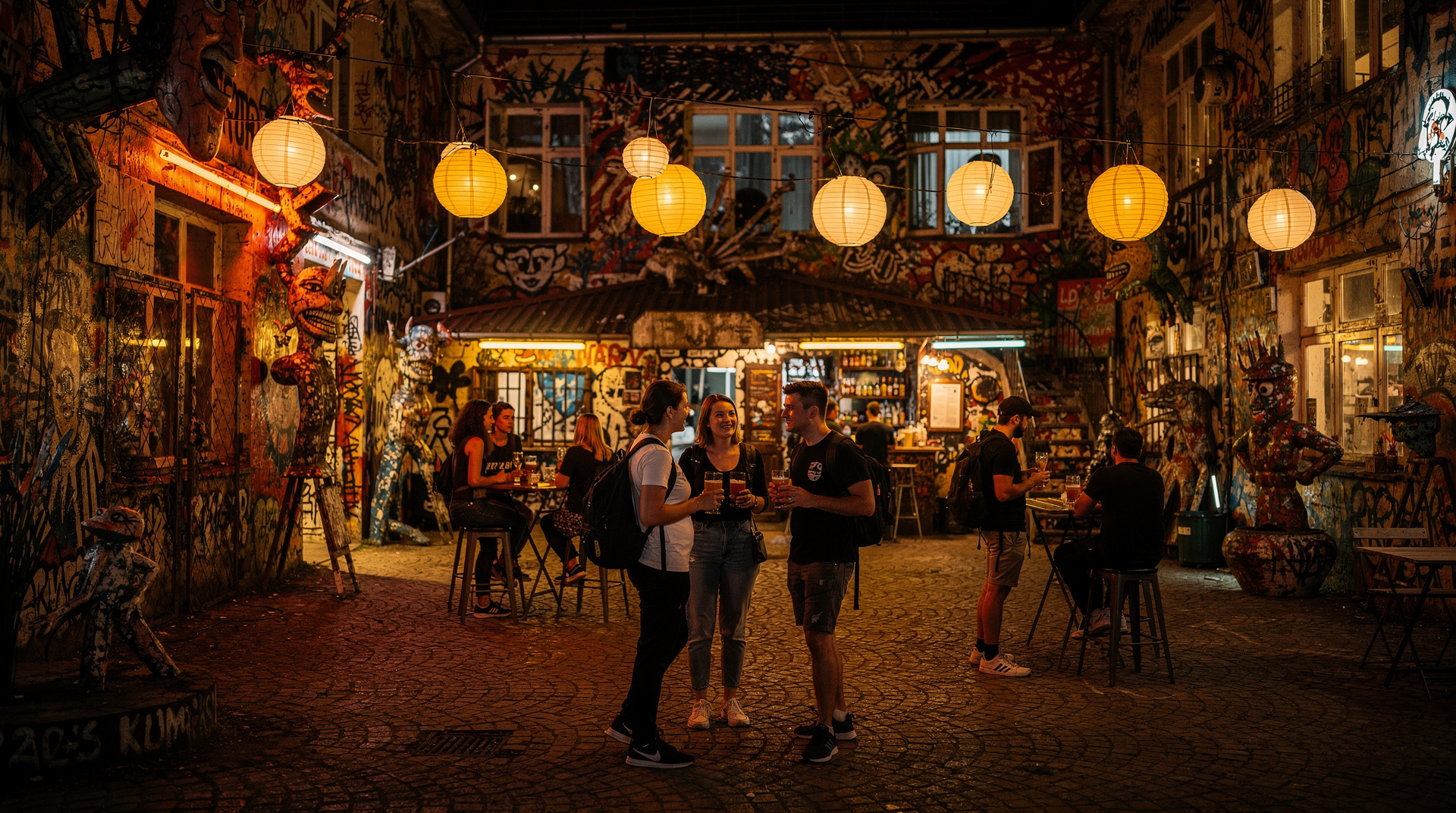Ljubljana-Nachtleben: Bars, Clubs und Spätabendkultur — Ljubljana nach Einbruch der Dunkelheit: wo Einheimische trinken, lohnende Bars, 