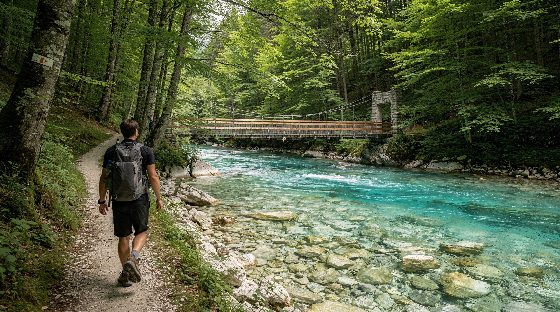 Senderismo por el sendero del Soča: 25 km a lo largo del río más bello de Eslovenia