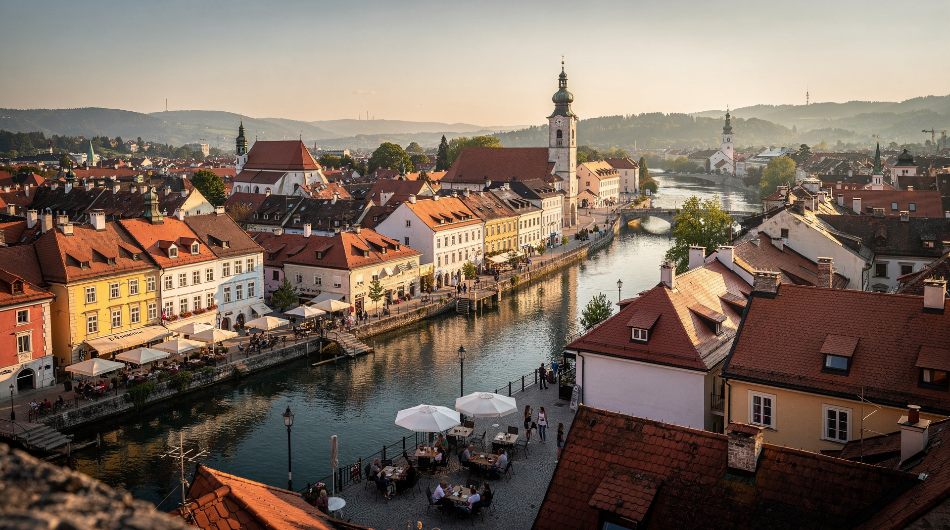 Ljubljana verlängertes Wochenende – 4-Tage-Reiseroute — Vier Tage in und um Ljubljana: Altstadt, Burg, Bled-Tagesausflug und lokale Essk