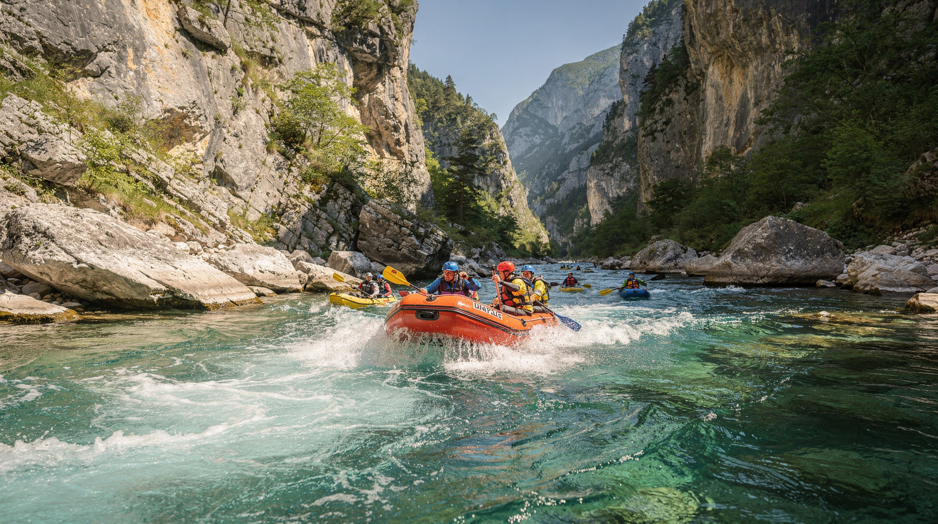 Soča-Tal Abenteuer – 7-Tage-Reiseroute — Sieben Tage Rafting, Canyoning, Klettersteig und Wandern im Soča-Tal und den Jul